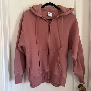 TNA Dusty Rose Zip-Up Hoodie